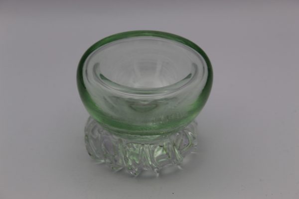 Celery Green Jewelry Bowl W Textured Foot - Image 2