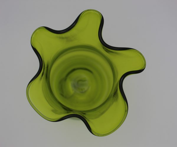 Lime Wavy Vase - Image 2