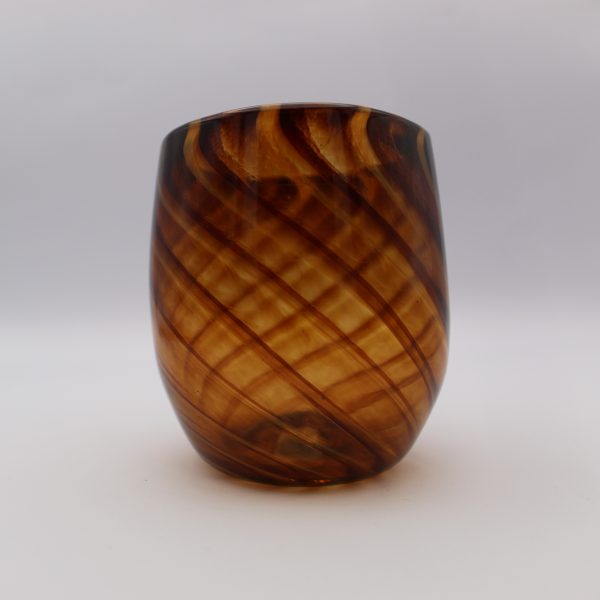 Tiger Eye Wine Glass